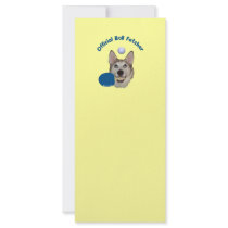 Ping Pong Ball Fetcher Dog Custom Rack Card
