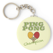 Ping Pong Champion Key Chain