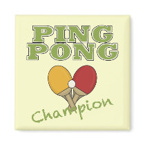 Ping Pong Champion Magnet