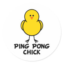 Ping Pong Chick stickers