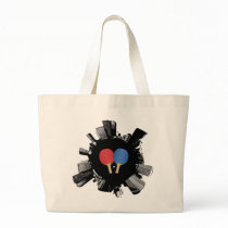 Ping Pong City Tote Bags
