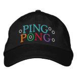 PING PONG embroidered hats