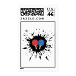 Ping Pong Explosion Postage Stamps