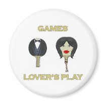Ping Pong Games Lovers Fridge Magnets