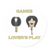 Ping Pong Games Lovers Stickers