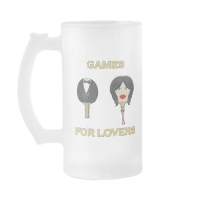 Ping Pong Lovers Games Coffee Mug by HappyDoggies