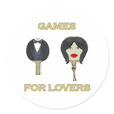 Ping Pong Lovers Games Stickers by HappyDoggies