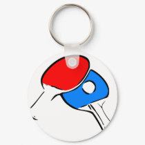 Ping Pong Paddles & Ball keychains