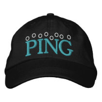 PING PONG - PING embroidered hats by sharonrhea PING PONG - PING embroidered hats