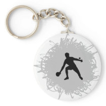 Ping Pong Scribble Style Keychain