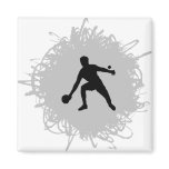 Ping Pong Scribble Style Magnet