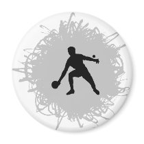 Ping Pong Scribble Style Fridge Magnets