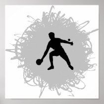 Ping Pong Scribble Style Posters