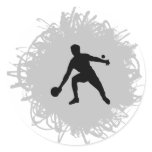 Ping Pong Scribble Style Stickers