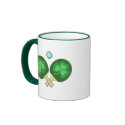 Ping Pong Shamrocks Coffee Mugs