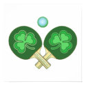 Ping Pong Shamrocks Posters