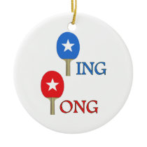 Ping Pong Star Christmas Ornaments