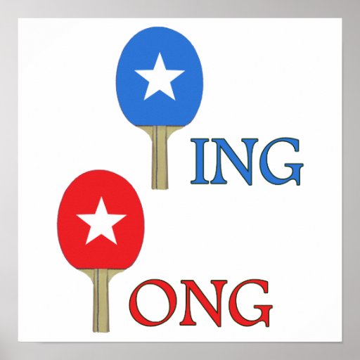 Ping Pong Star Poster Zazzle