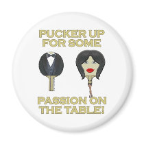 Ping Pong Table Passion Fridge Magnet
