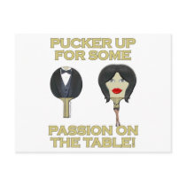Ping Pong Table Passion Post Card