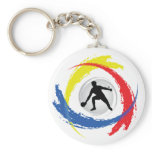 Ping Pong Tricolor Emblem Key Chain