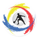 Ping Pong Tricolor Emblem Sticker