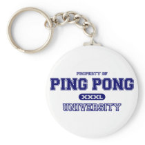 Ping Pong University Key Chains