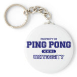 Ping Pong University Key Chains