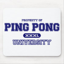 Ping Pong University Mouse Pad
