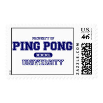 Ping Pong University Postage Stamp