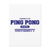 Ping Pong University Postcard