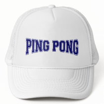Ping pong University Style Trucker Hats
