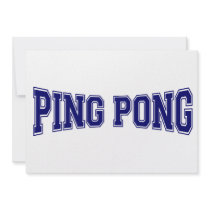 Ping pong University Style Announcements