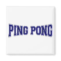 Ping pong University Style Fridge Magnet