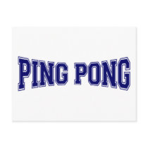 Ping pong University Style Post Card