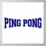 Ping pong University Style Poster