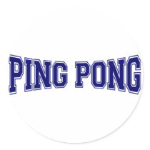 Ping pong University Style Stickers
