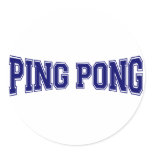 Ping pong University Style Stickers
