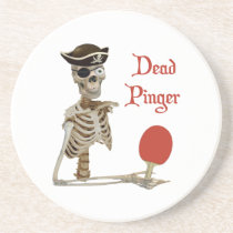Pinger Pirate Ping Pong Drink Coasters