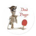 Pinger Pirate Ping Pong Stickers