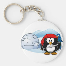 Pingüino antártico de Pitate Llaveros Personalizados