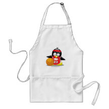 Pingüino del baloncesto delantal