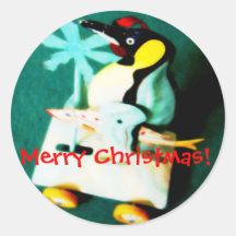 Pingüino • Pegatina del navidad
