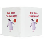 Pingwinned Penguin Ping Pong Vinyl Binder