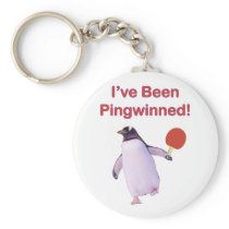 Pingwinned Penguin Ping Pong Key Chain
