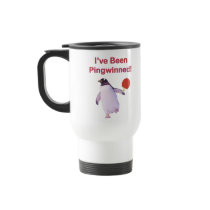 Pingwinned Penguin Ping Pong Coffee Mug