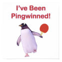 Pingwinned Penguin Ping Pong Posters