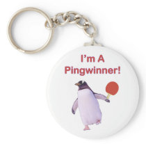 Pingwinner Penguin Ping Pong Key Chains