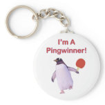 Pingwinner Penguin Ping Pong Key Chains