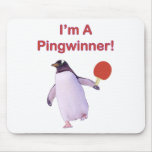 Pingwinner Penguin Ping Pong Mousepad